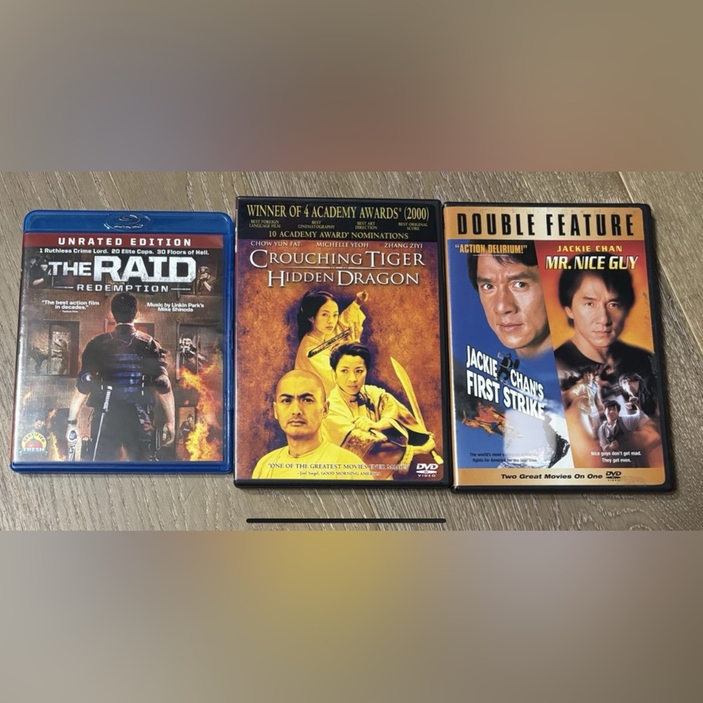 Lot of 3 martial arts dvds/blu ray